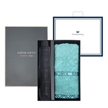 송월우산 3단엠보체크 에스닉 타올 칠순 잔치 기념 2p세트