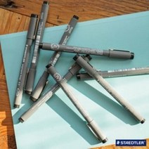 스테들러 피그먼트 라이너 308 잉크펜 /컬러낱색/컬러6본세트, 308 05-9 / 0.5mm블랙