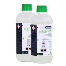 드롱기 DeLonghi EcoDecalk DLSC500 500ml 커피머신 청소 물때 석회질 스케일 제거 세척 세정제 세척액 용액 석회 제거제 2개입, 1-팩