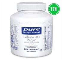 Pure Encapsulations Betaine HCl 효소 베타인 펩신