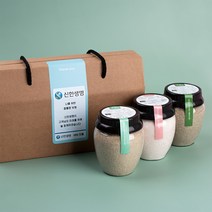 화산수천일염 함초소금&히말라야핑크소금&녹차소금 3개입 소금 결혼 조문 돌 칠순 답례품, 230g,300g,230g