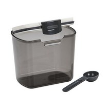 프로그레시브 인터내셔널 PKS-600 1.5쿼트 플라스틱 커피 프로키퍼 저장 용기 스쿱 틴티드