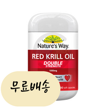 크릴 오일 1000mg 30캡슐 약1달 남극 새우 인지질 네이쳐스웨이 구입처 판매처, 1개, 30개