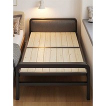 접이식 평상 침대 튼튼한 목욕탕 마루 야외 조립식, (150cm+원목용골)싱글침대모델