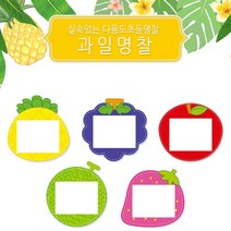 W796D42L 유아 어린이 미아 방지 이름표 명찰 과일 10개 1세트 제작 학생 목걸이, 포도 NO.034