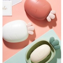휴대용 캠핑용 목욕탕 물빠짐 당근 비누 케이스, 레드, 1개