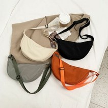 에이치플러스몰 은창)하프 써클 반달 크로스백 가방 숄더백 에코백