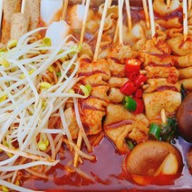 역전 빨간 꼬치어묵+부산물떡 2세트 나혼자산다 빨간어묵탕 꼬지어묵 매운어묵 안매운 꼬치오뎅탕, 맑은육수2, 꼬치어묵(15개) 2봉+물떡없음