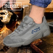 Surkat 에어 메쉬 작업화 안전 현장화 건설화 가벼운 발보호