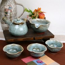 ANTW 천목 이중시유 청연잎 3인다기세트 202330EA, 본상품선택