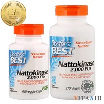 닥터스베스트 나토키나아제 2 000FU 베지 캡슐90정 270정, 90정+90정(2개)