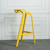빠텐의자 바텐의자 홈바의자 칵테일바의자 카페바의자 높은의자 아일랜드식탁의자 바스툴 빈티지바체어 높은바의자 스탠드바의자 높이조절 현대 미니멀리스트 캐주얼 홈 세련된 테이블과 연철, 노란색 h75cm 패드 없음