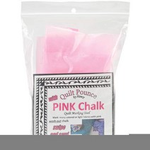Quilt Pounce Pad With Wash-Out Pink Chalk Powder 2 Oz. Bag - Quilt Marking Tool, 1