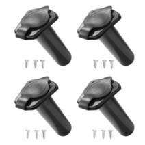 2/4 Pcs Plastic Flush Mount Fishing Rod Holder Gasket Kayak Canoe Tackle Water Sports Rowing Boating, [02] 4 piece