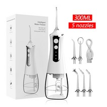 PYHO 휴대용 구강세정기 치간칫솔사용법 구강관리 치간세정기, XIP6  330Ml, 화이트