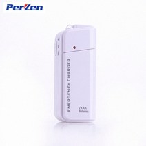 듀얼 고속 멀티 충전기 호환 드롭 보조베터리 2X AA 배터리 비상 USB 충전기 전화 2A 케이블위한 휴대용, 02 White Charger Only, 02 White Charger Only