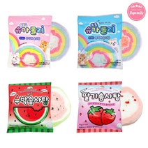 빅 슈가롤리 무지개 솜사탕 톡톡 뿌려먹는 팝핑 캔디, 수박 솜사탕, 10개, 12g