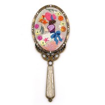 엔조이스티치/ 프랑스자수패키지-헤라 핑크보넷/ 타원손거울만들기/ 자수수업 공방 패키지JS5018/ 초보자용자수패키지, 1개