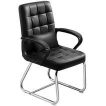 철제 고정식 의자 사무실 회의실 컴퓨터 등받이 체어, 카키 강철 다리 고정 팔걸이