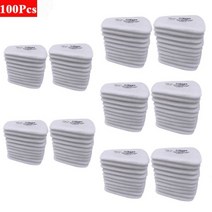 산업용 먼지 필터 면 10/150 개 5N11 6200/7502/6800 화학 호흡기 가스 마스크 액세서리로 교체 가능, 100피스 Filter cotton