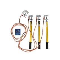 전차선접지걸이 접지선 발전소 배전실 구리선 공구, 노란색 0.4KV 실내 3미터