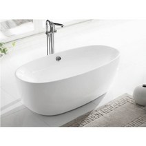 ST-6055 1700x800x600 라운드 화이트 이동식욕조 모던 독립욕조 드라마 욕조