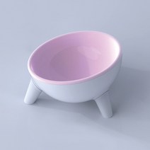 디에스펫 애견 식기 기울기 스페이스 보울, 1개, 핑크