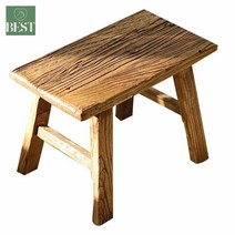 빈티지 티크 의자 오래된 앤틱 나무, 50*30*45cm, 1개
