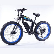 전기 자전거 1000W4.0 지방 타이어 전기 자전거 비치 크루저 자전거 부스터 자전거 48v 15AH 리튬 배터리 ebike, 15A 파란색 1000W, 중국