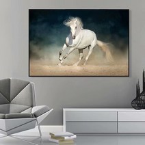 백마 말 성공 행운 사무실 인테리어 그림 큐빅 가득 비즈 자수 보석십자수 재료 세트, 130x90cm