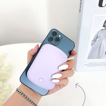 맥세이프 무선 보조배터리 휴대폰충전기 20W 10000mAh 미니타입 삼성 갤럭시 애플 아이폰 링스티커 포함, 블랙