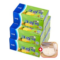 크린랩 크린랲 비닐봉투 (중) 25cm x 35cm 300매입 일회용품 백 위생봉지 롤팩 음식물/위생/포장/마트/친환경/휴대용, 5개+가쯔