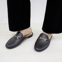 버클 구두형슬리퍼 뮬슬리퍼 여성 데일리