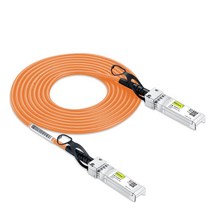 10Gtek SFP+ DAC 듀얼 코어 케이블은 Cisco SFP-H10GB-CU3M Ubiquiti UniFi Fortinet 등과 호환 30AWG, Orange