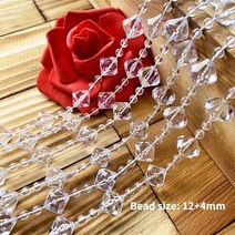 5M 투명 패션 아크릴 크리스탈 구슬 커튼 실내 홈 인테리어 럭셔리 웨딩 파티 배경 장식 용품