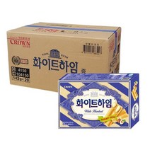 크라운제과 화이트하임 142g 20개 비스킷 한박스 학교간식 어린이간식, 1개