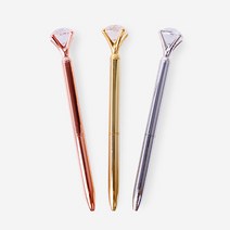 [인디케이] 다이아몬드를 품은 볼펜, 골드, 1개