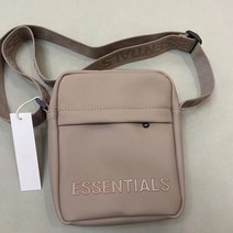새장 앵무새 캐리어 여행 가방 23SSEssentials 패션 PU 가죽 배낭 남녀 공용 유럽과 의 복고풍 더블 라인 wa, apricot 3