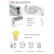 관로구방수 WS WSB SK LED 네온 실리카겔 튜브 IP 방수 장m m, [09] T For mm PCB, [02]  m