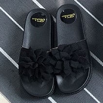++티앤북++여성슬리퍼 코사지 굽높이 오피스용 여름 쿠션 학교 가벼운 푹신한 사무실+++