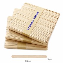 1x11.4cm 50개 하드바 우드막대 팝시클 아이스크림스틱 나무공예