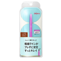 데자뷰 쇼트 붓 펜 리퀴드 아이라이너 1 0.52ml, 1개, 미디움브라운