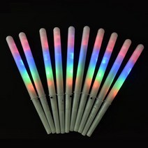 재롱잔치피켓 응원봉 콘서트야광봉 다채로운 LED 글로우 스틱 솜사탕 콘 재사용 가능한 빛나는 마시맬로, 01 Cotton Candy Cones_04 50pcs