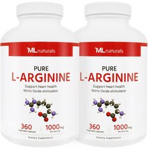 마이라이프 내추럴스 L-아르기닌 1000mg, 360정, 2병