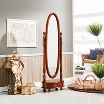 [퍼니프랑] 수입 유럽형 빈티지 엔틱가구 TR 08 샤인 엔틱 컬러 전신 거울, 없음