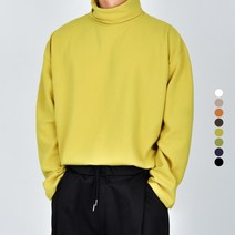 가이스토리 겨울용 목폴라 남자 푸딩 박스 폴라티 긴팔티 오버핏 터틀넥티셔츠 긴팔 티셔츠