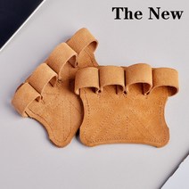 여성 남성 피트니스 가죽 역도 훈련 장갑 손바닥 보호 스포츠 체조 그립 풀업, [04] 2Pcs Brown