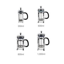 변색없는 분리세척 침출식 커피프레스 핸드드립 잎차 드리퍼 추출기 홈카페 캠핑, 1개, 800ml