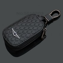 가죽 키 케이스 현대 제네시스 쿠페 tiburon picanto ioniq terracan veloster i10 i20 xg30 with logo cover car accesso, 검은색, 제네시스를 위해