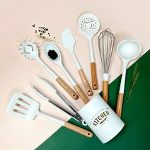카페로메오 키친툴, 실리콘조리도구-9종세트, 혼합색상, 실리콘조리도구-9종
